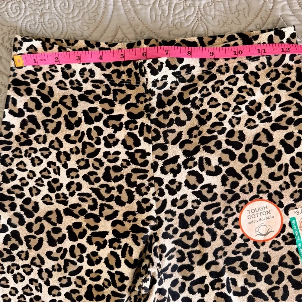 NWT A Trio of Leggings Leopard, Gray & Burgundy Justice Leggings size 14-16